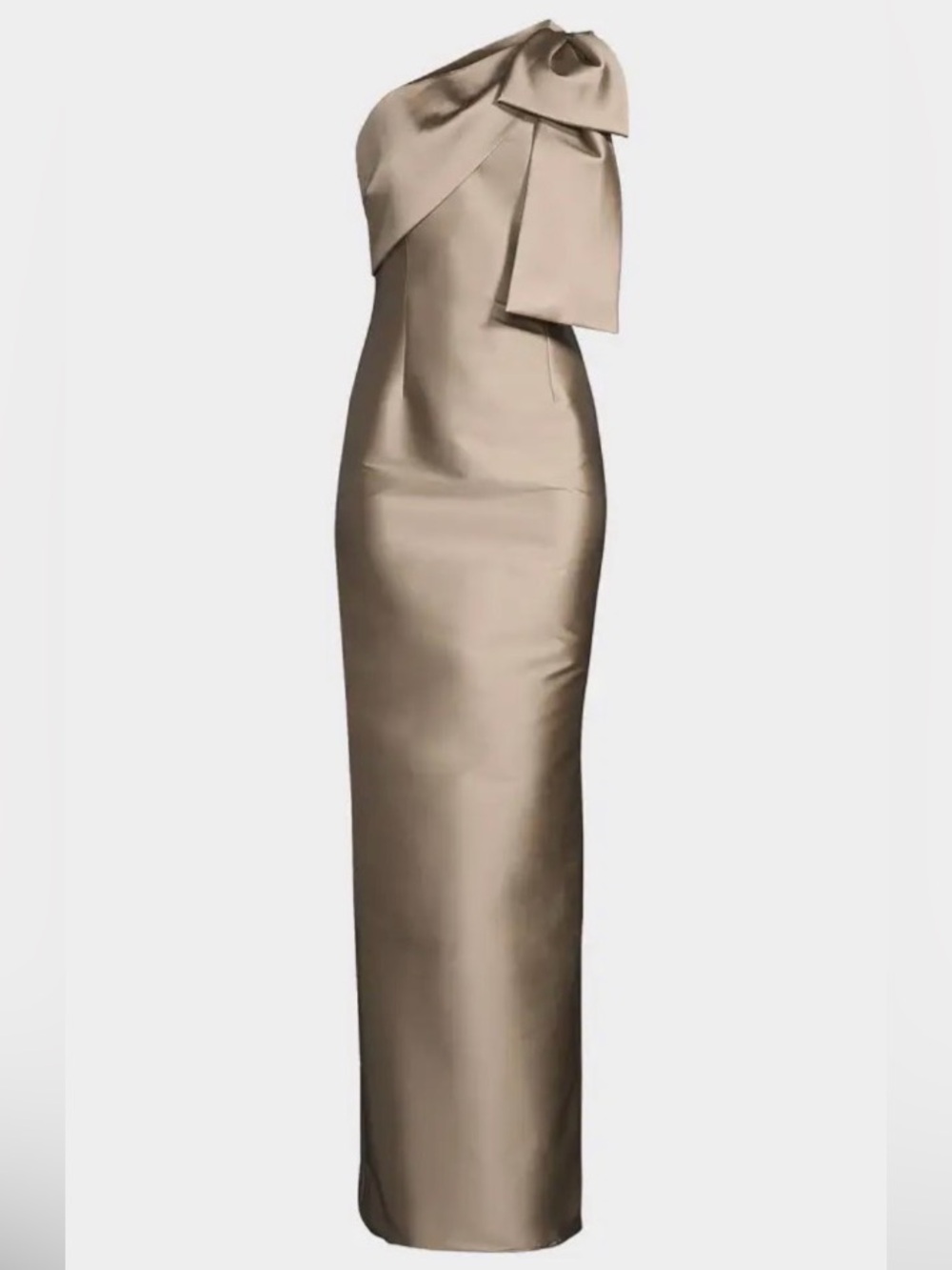 Sachin & Babi “Bonnie” Elegant Evening Gown in Pewter